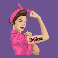 Believe Cancer Awareness Women Gift Vintage Tee | Teevron