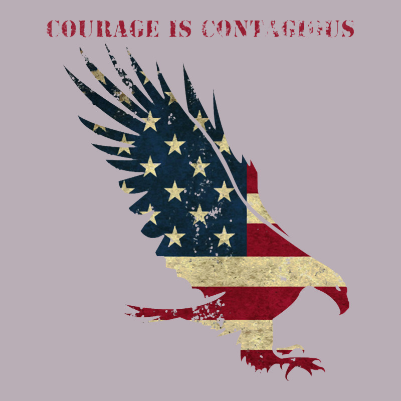 Courage Is Contagious And Eagle Vintage Tee by linhVisuals | Teevron