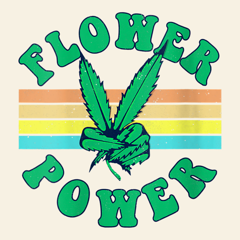 Womens Flower Power 420 Thc Pot Weed Medical Marijuana Funny Weed V Ne Vintage Tee by linhVisuals | Teevron