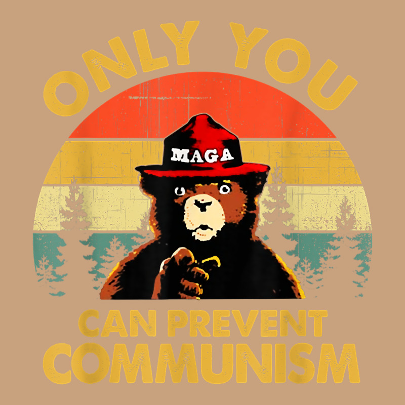 Vintage Only You Can Prevent Communism Funny Bear Camping T Shirt Vintage Tee by linhVisuals | Teevron