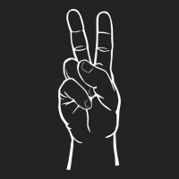 Peace Sign Two Fingers Hand Gesture Symbol Illustration T Shirt Vintage Tee | Teevron