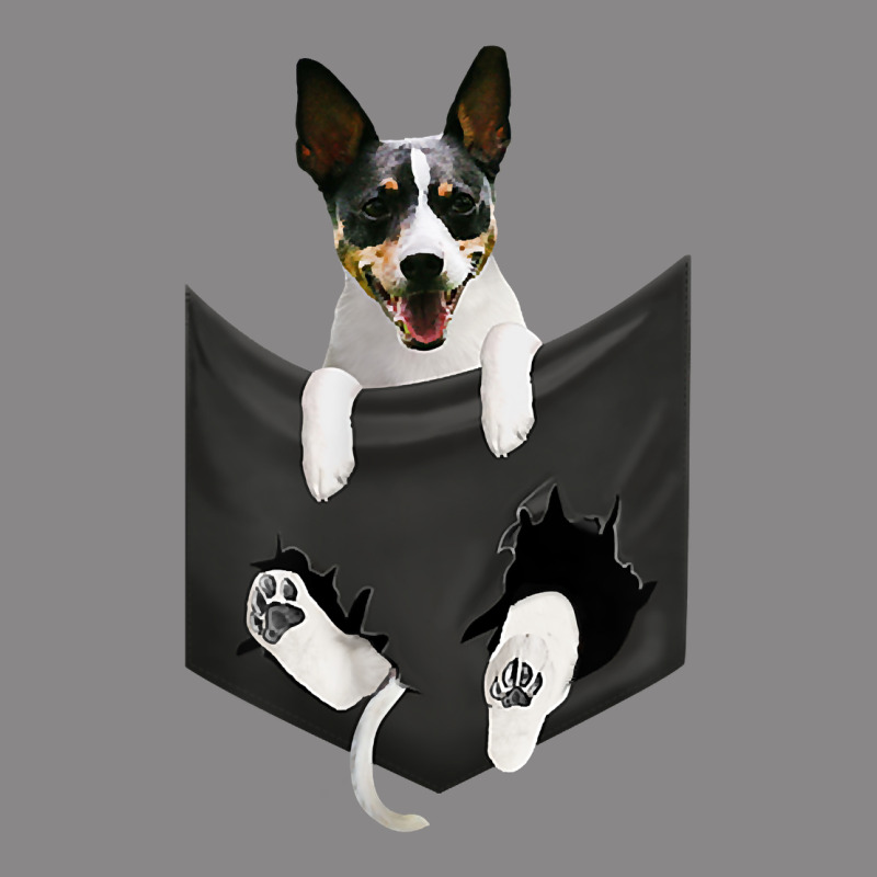 Rat Terrier Dog In Pocket, Rattie Puppy, Ratting Terrier T Shirt Vintage Tee by linhVisuals | Teevron