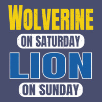 Wolverine On Saturday Lion On Sunday Fans Detroit Vintage Pullover Hoo Vintage Tee | Teevron