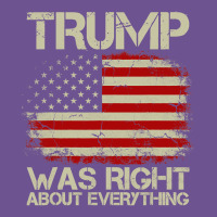 Vintage Usa American Flag Trump Was Right About Everything Pullover Ho Vintage Tee | Teevron