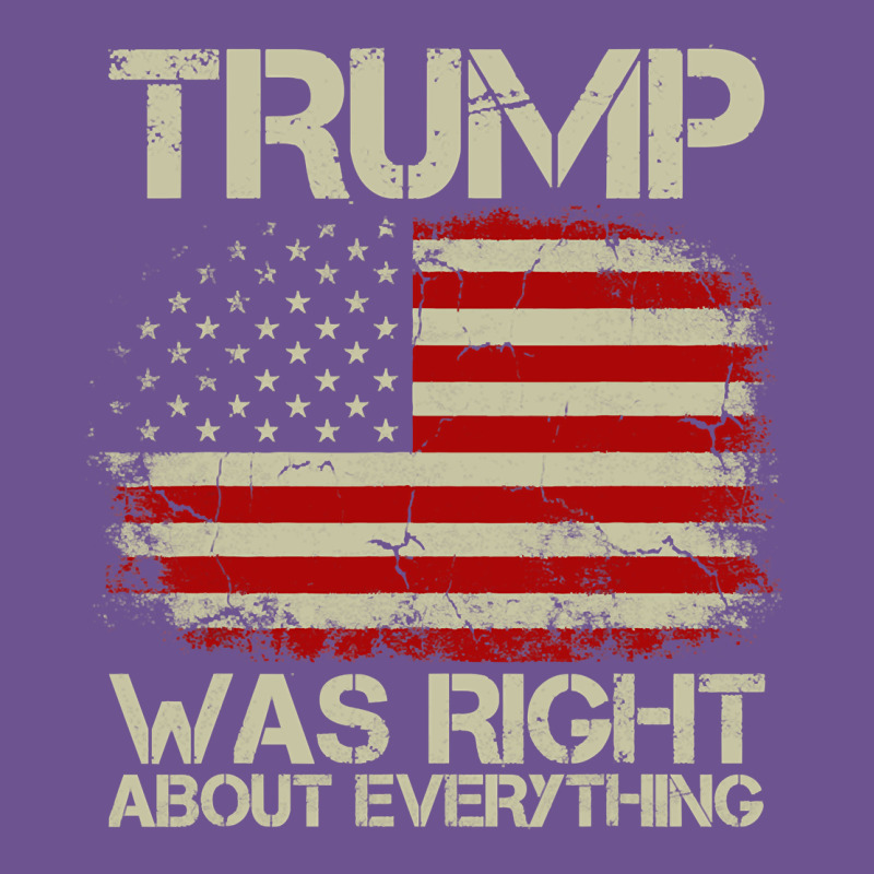 Vintage Usa American Flag Trump Was Right About Everything Pullover Ho Vintage Tee by linhVisuals | Teevron