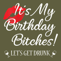 Womens It's My Birthday Bitches! Funny Drunk Party Birthday Girls V Ne Vintage Tee | Teevron
