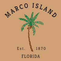Womens Marco Island Florida Colorful Palm Tree Retro Novelty Art V Nec Vintage Tee | Teevron