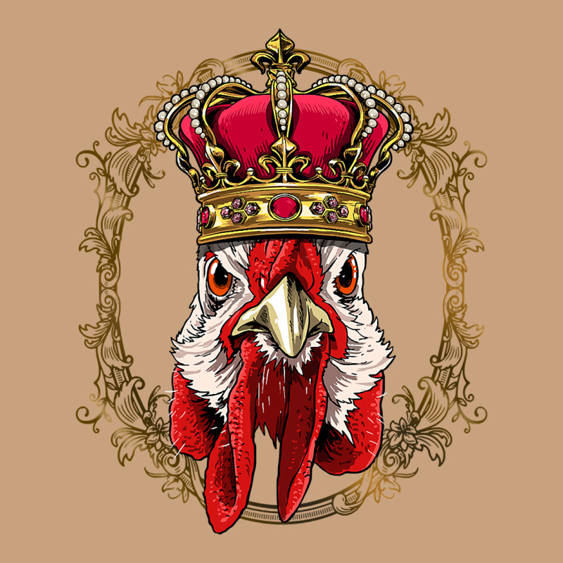 Chicken Chick King Chicken Wearing Crown Queen Chicken Animal 228 Roos Vintage Tee by linhVisuals | Teevron