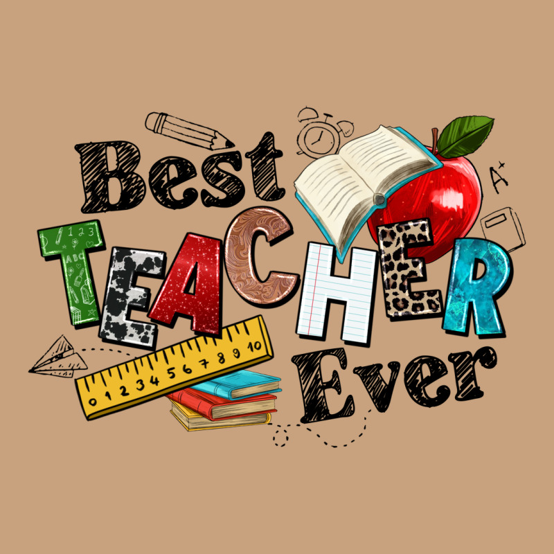 Best Teacher Ever Vintage Tee by NancyCooperArtShop | Teevron