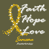 Sarcoma Awareness T  Shirt Sarcoma Awareness Faith Hope Love   In This Vintage Tee | Teevron