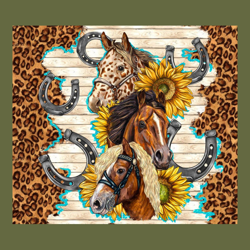 Horses With Sunflowers Long Sleeve Tee by TumblerDesignByShophia | Teevron