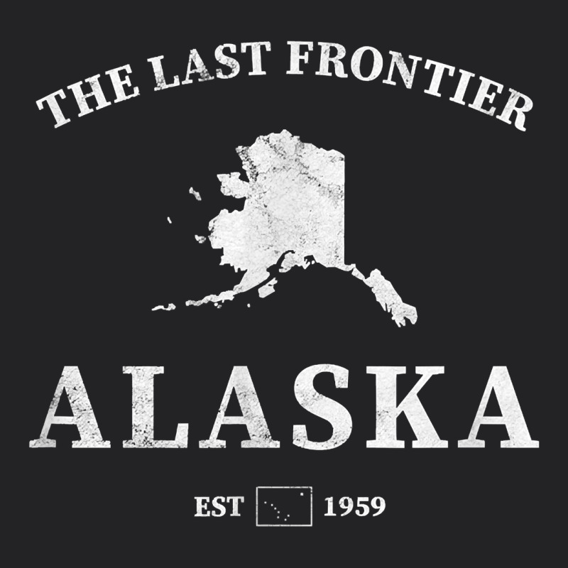 Alaska The Last Frontier T Shirt Vintage Tee by linhVisuals | Teevron