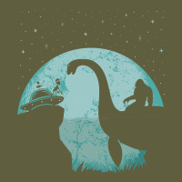 Bigfoot Riding Loch Ness Monster Sasquatch Ufo Abduction Pullover Hood Vintage Tee | Teevron