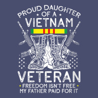 Womens Proud Daughter Of A Vietnam Veteran Freedom Isn't Free V Neck T Vintage Tee | Teevron