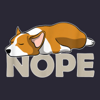 Nope Lazy Corgi Vintage Tee | Teevron