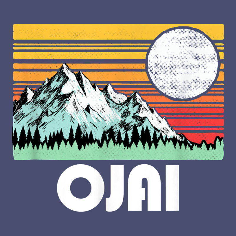 Ojai California Mountains & Sun Retro 80s Graphic Vintage Tee by linhVisuals | Teevron