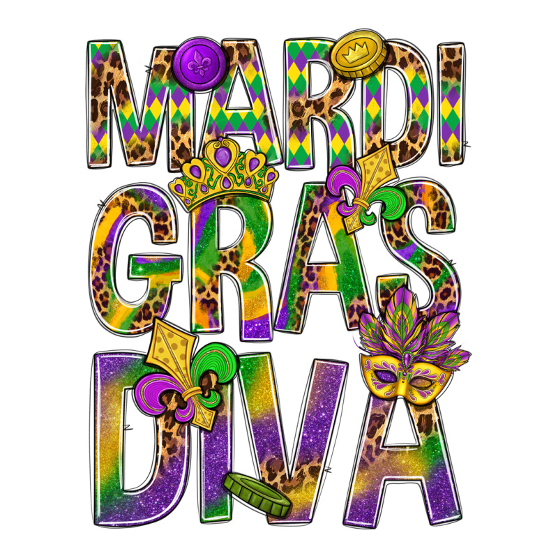 Mardi Gras Diva Ladies Tee by BundleAndBundleShop | Teevron