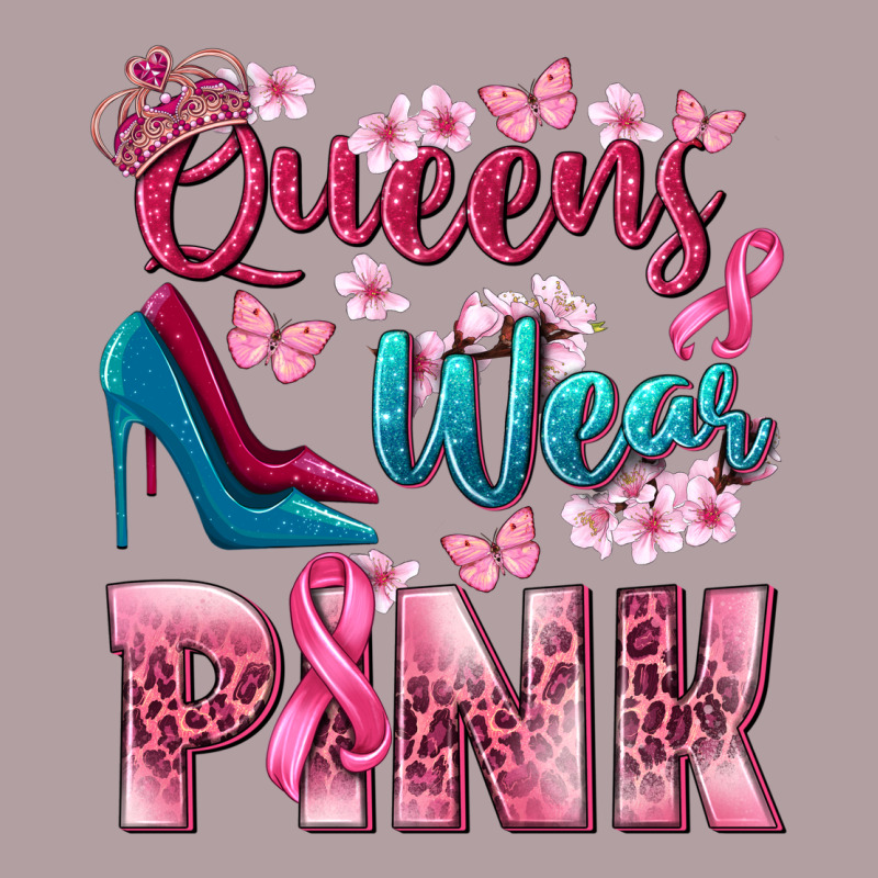 Queens Wear Pink Breast Cancer Vintage Hoodie by NancyCooperArtShop | Teevron