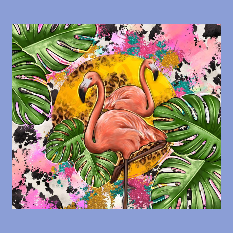 Flamingo With Leopard Long Sleeve Tee by TumblerDesignByShophia | Teevron