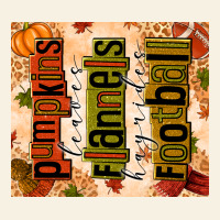 Pumpkins Leaves Flannels Hayrides Football Vintage Tee | Teevron