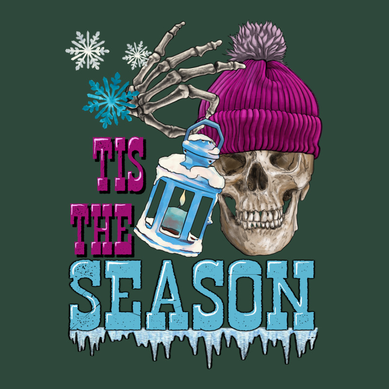 Tis The Season Winter Skull Zipper Hoodie by FaDigitalArtStudio | Teevron