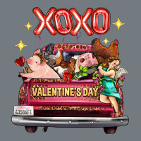 Valentine's Day Truck Farm Animals Cupid Xoxo Heavyweight Sweatshirt | Teevron