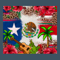 Mexican And Puerto Rico Flag Urban Heavy Tee | Teevron
