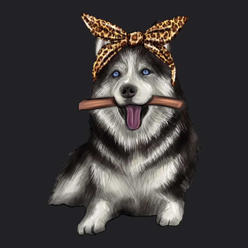 Alaskan Husky With Bandeau Vintage Tee by texasbilliewilder | Teevron