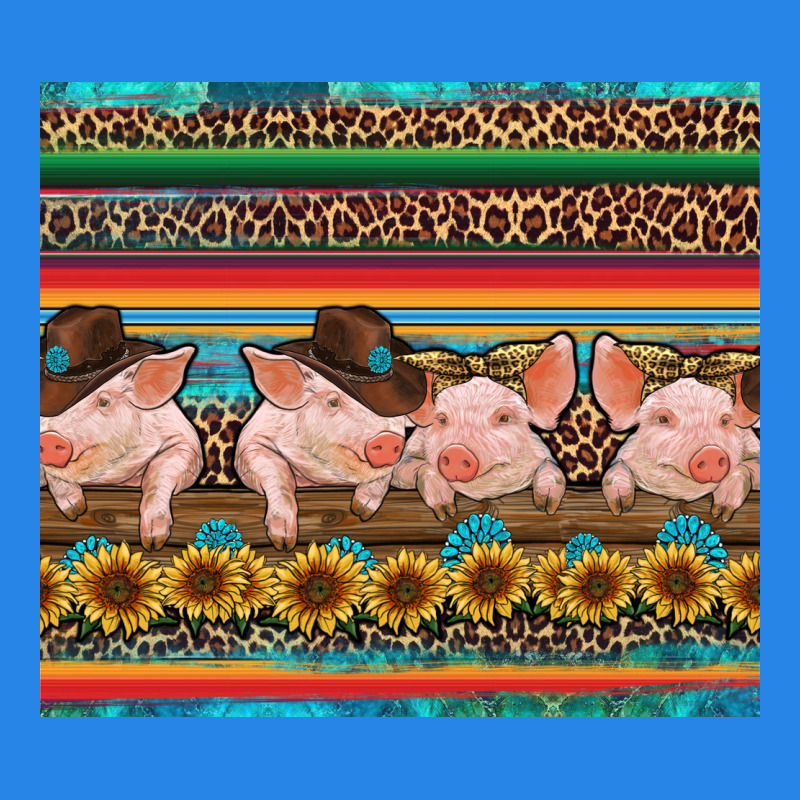 Western Serape Pigs Premium Hoodie by RanaPortraitStore | Teevron
