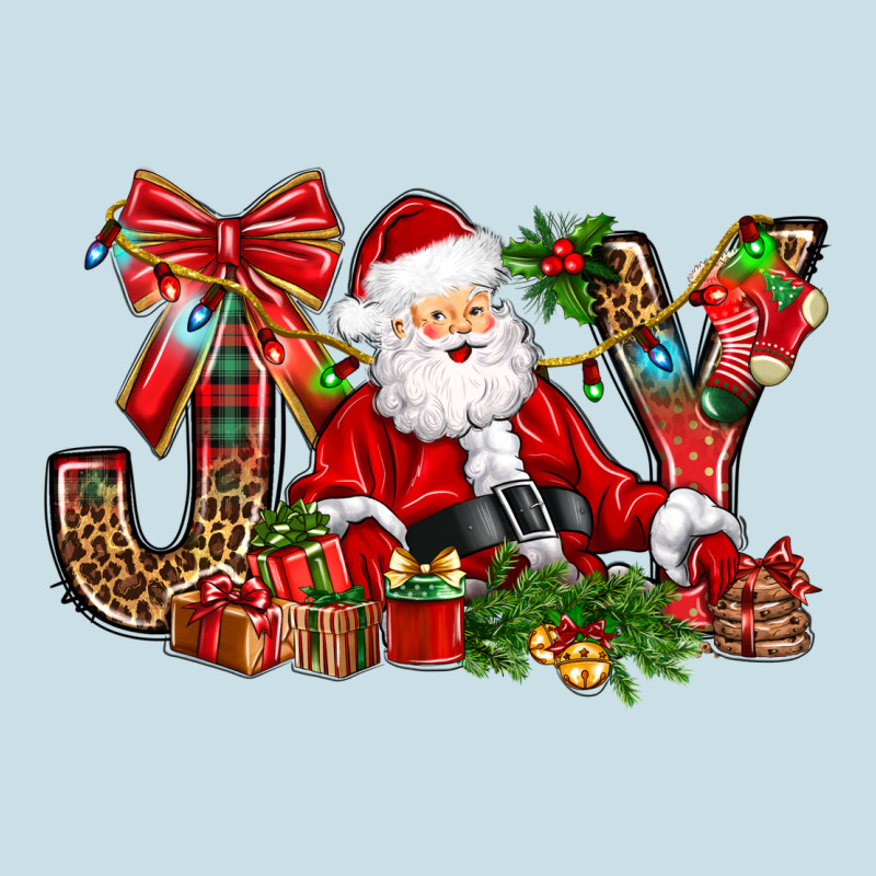 Joy Christmas With Santa Bbs Ladies Tee by BundleAndBundleShop | Teevron