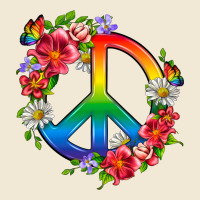 Peace Pride Lgbtq+ And Flowers Premium Tee | Teevron