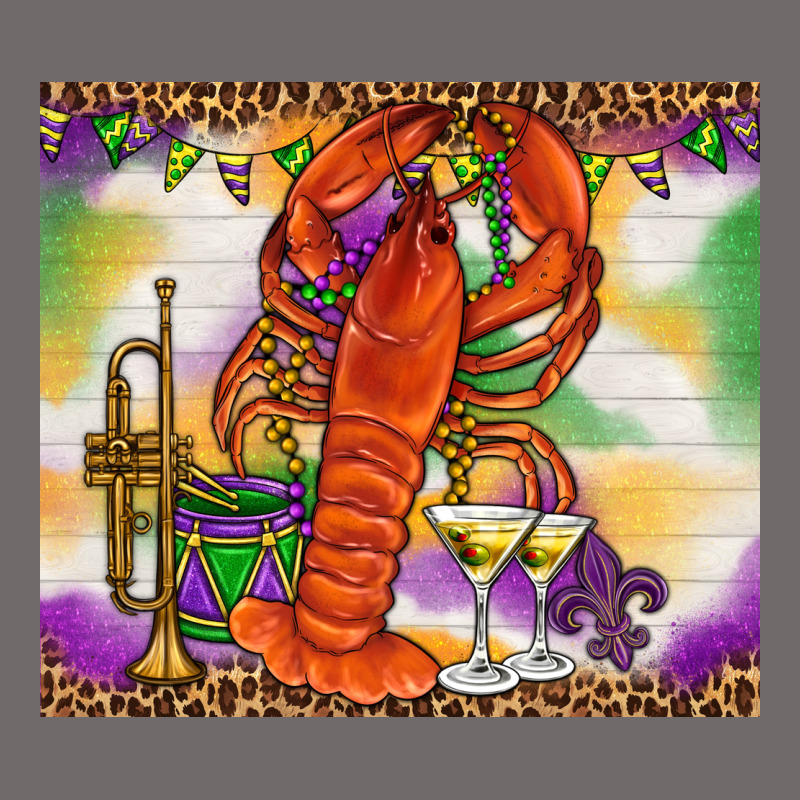 Mardi Gras Crawfish Urban Heavy Tee by NancyCooperArtShop | Teevron