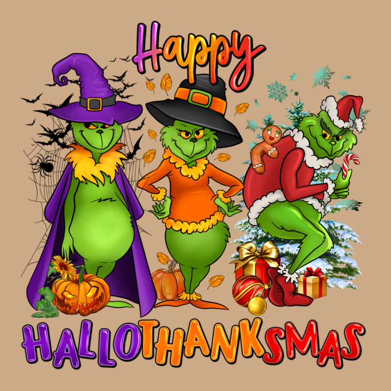 Happy Hallothanksmas Vintage Hoodie by NancyCooperArtShop | Teevron