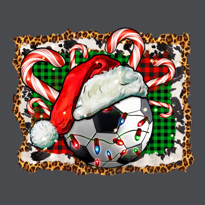 Soccer Ball Christmas With Hat And Candy Cane Zipper Hoodie by FaDigitalArtStudio | Teevron