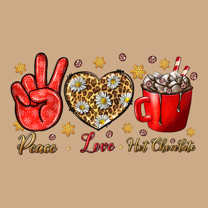 Peace Love Hot Chocolate Vintage Hoodie by NancyCooperArtShop | Teevron