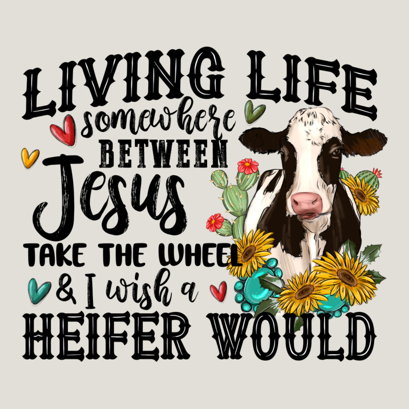 Living Life Somewhere Between Jesus Take The Wheel Heavy Core Tee by MaliasSmallBusiness | Teevron