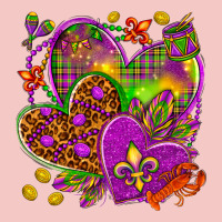 Mardi Gras Hearts Urban Heavy Tee | Teevron