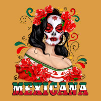 Mexicana With Skull Girl Urban Heavy Tee | Teevron