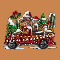 Festive Farm Animal Christmas Truck Heavyweight Hoodie | Teevron