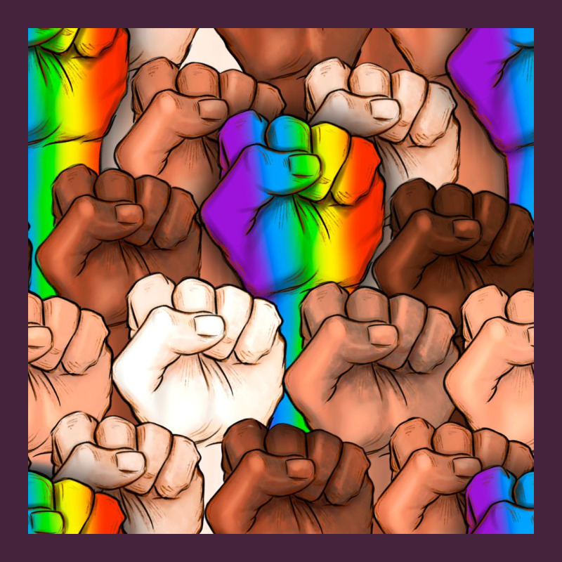 Pride Lgbtq Fists Seamless Pattern Premium Tee by BundleAndBundleShop | Teevron