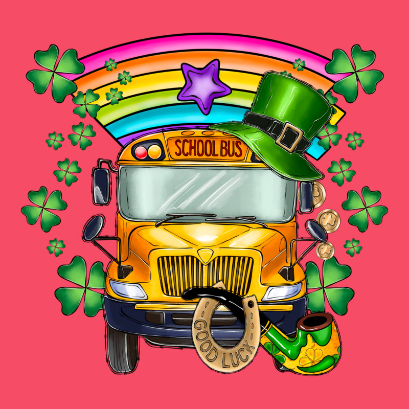 St. Patricks Day School Bus Premium Sweatshirt by SublimationCraftShop | Teevron