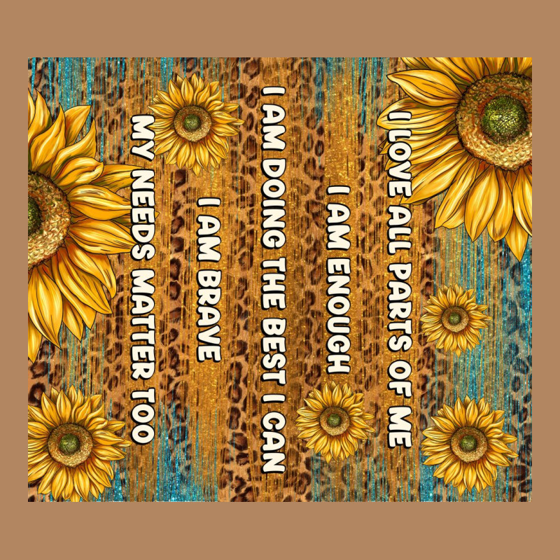 Self Reminders With Sunflowers Long Sleeve Tee by TumblerDesignByShophia | Teevron