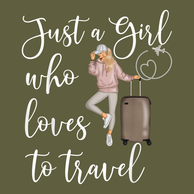 Just A Girl Who Loves To Travel Traveling Women Nomad T Shirt Vintage Tee by baoMotion | Teevron