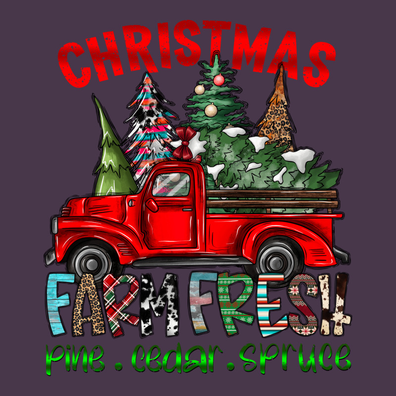 Christmas Tree Farm Truck Heavyweight Hoodie by CowhideDigitalArt | Teevron