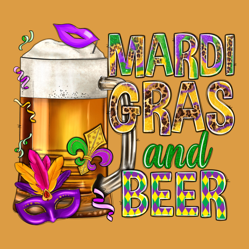 Mardi Gras And Beer Urban Heavy Tee by NancyCooperArtShop | Teevron