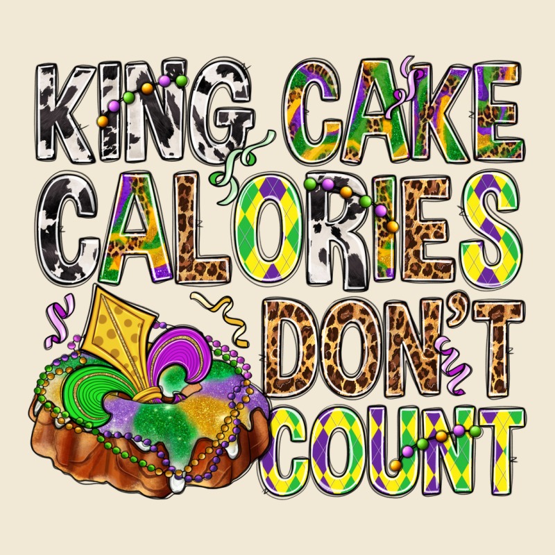 King Cake Calories Don't Count Mardi Gras Premium Tee by BundleAndBundleShop | Teevron