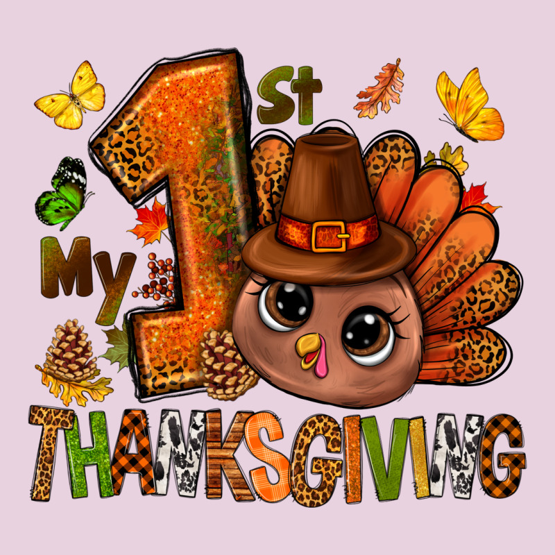 My First Thanksgiving With Turkey Bbs Ladies Tee by BundleAndBundleShop | Teevron
