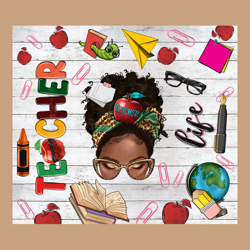 Afro Teacher Life Vintage Tee by NancyCooperArtShop | Teevron