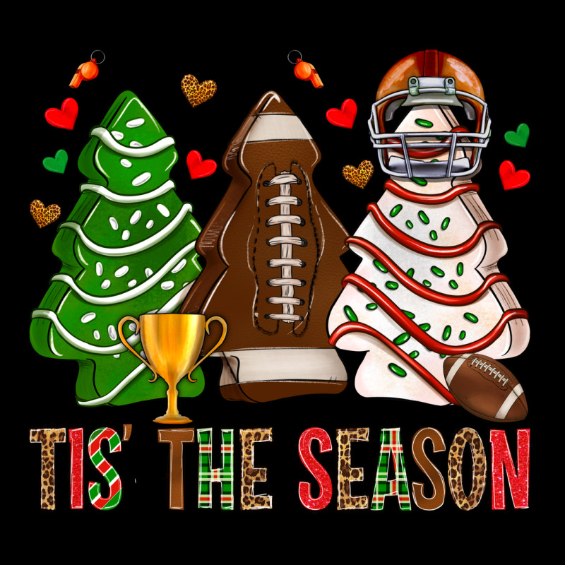 Tis' The Season American Football Christmas Cakes Bbs Ladies Tee by BundleAndBundleShop | Teevron