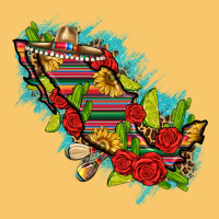 Mexico Map With Leopard And Sunflowers Vintage Hoodie | Teevron